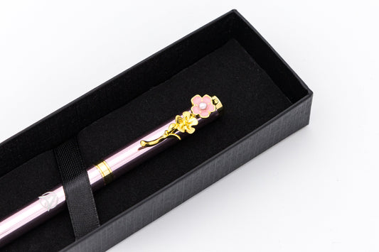 Flower Design Gel Luxury Pen for Women (Pink)