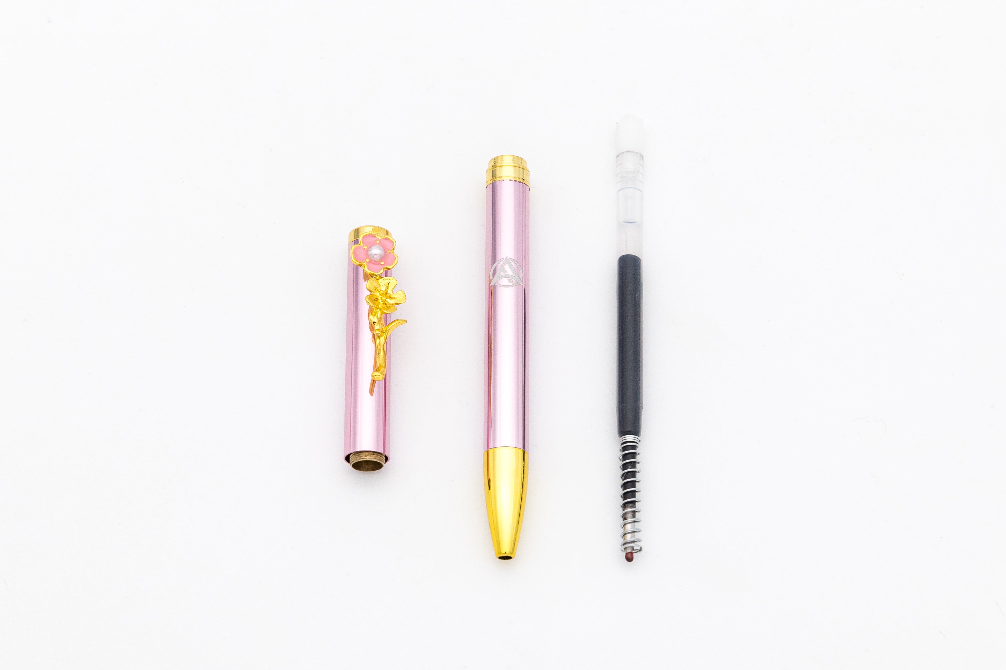 Flower Design Gel Luxury Pen for Women (Pink)