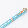 Blue Women's Flower Gel Pen with Gift box