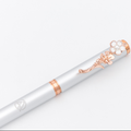 Silver Women's Flower Gel Pen with Gift box