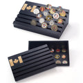 Military Challenge Coin Display with Storage and Engraved Canada Flag - Artista Vision Black