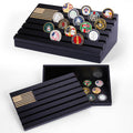 Challenge Coin Display-Challenge Coin Holder-Coin Display Case-Coin Display-Coin Collection Holder-Military Coin Display Case (Black)