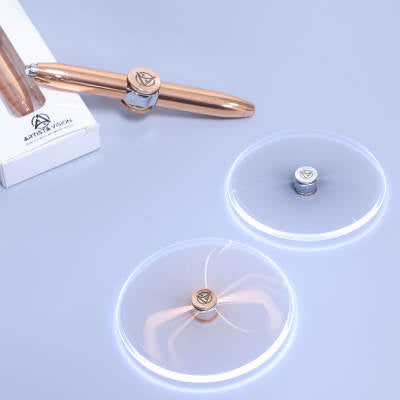 Fidget Spinner Pen with LED Light (Rose Gold)